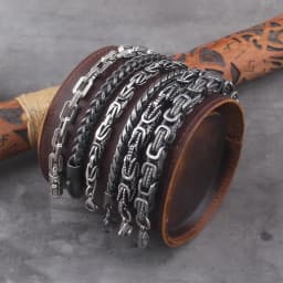 Never fade stainless steel link chain bracelet