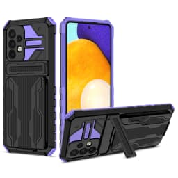 Card Slot Armor Case For Samsung Galaxy S26 S25 Edge S24 S23 S22 S21 S20 FE Plus Ultra A52 A53 A54 A55 A56 Anti Shock Cover Case