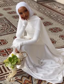 KUXA Customized Simple Muslim Wedding Dresses Saudi Kuwait Full Sleeves Floor-Length A-Line Bridal Gowns Vestidos De Novia 2026
