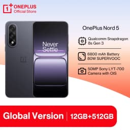 OnePlus Nord 5 Global Version Smartphone 50MP LYT-700 Camera 1.5K AMOLED Display Snapdragon 8s Gen 3 OxygenOS 15