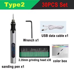 4.2V 5000-10000-18000r Electric Mini Grinder Engraving Pen Wireless Grinder Cordless Micro Rotary Tools Drill for Jewelry Metal