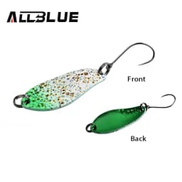 BLUX Fishing Lure 3g Mini Metal Spoon Area Trout Colorful Brass Copper Bait Freshwater Stream Tackle for Chub Perch Salmon