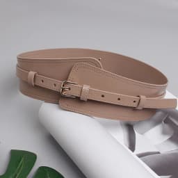 Irregular Wide Corset Strap 2022 Cow Leather Adjustable Women Waist Belt Khaki Coffee Black Real leather Dress Cinture Waistband