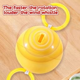 2pcs Luminous Whistle Ball Children's Rotating Flash Flywheel Puzzle Pulling Rope Childhood Creative Stress Relief work out Toy