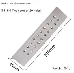 1PC Tungsten Carbide Wire Drawplate for Jewelry Making Round Rectangle Hexagon Oval Square Shape , Jewelry Tool