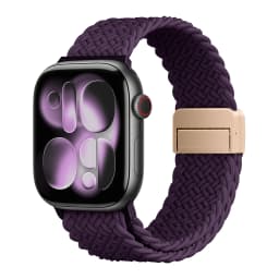 New Braided Strap For Apple Watch Bands 44 40 45 49 42 41 38mm Magnetic Snap Nylon Bracelet iWatch Series 11 9 5 6 8 7 SE Ultra3