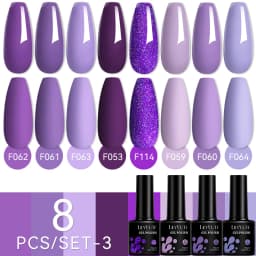 LILYCUTE 12PCs 7ml Nude Brown Red Nail Gel Polish Set Semi Permanent UV Gel For Nail Art Manicure Soak Off Gel Nail Polish Kit
