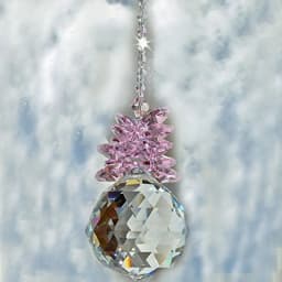 1PCS 20mm Clear Crystal Ball Prism Suncatcher Rainbow Pendants Maker, Hanging Crystals Prisms for Curtain Home Garden Decoration