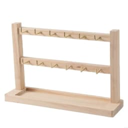 652F Compact Keychain Display Holder Space Efficient Keychain Display Stand Hodler Rack for Clutter Organization