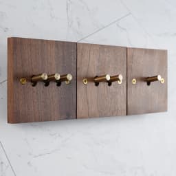 Model 86 Solid Wood Wall Light Switch Retro Brass Toggle Switch 13A English Wall 2gang2way Power Light Switch Socket Panel