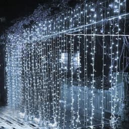 4 to 30M Led Curtain String Light Waterproof Connectable Twinkle Light Garland Outdoor Christmas Icicle Light For Eaves Decor