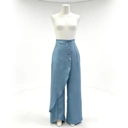 Y2KPants Spring Summer Fashion Long Solid Color Casual Buckle Loose Wide Leg Pants Women Trousers Faux Denim