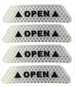 4Pcs/Set Car sticker Door Safety Warning Reflective Stickers Reflective Strip Warning Luminous Universal Accessories