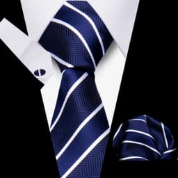 Men Business Tie Set Classic Plaid Dot Necktie Cufflinks Stripe Handkerchief For Wedding High Quality Formal Gravata Accessories