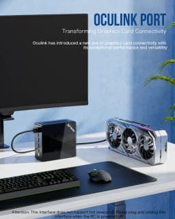 GMKtec K8 Plus Gaming Desktop PC AMD R7 8845HS Gaming Mini PC 8-core 16-thread 32GB DDR5 1TB SSD Work Computer PC Mini Computer