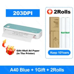 Peripage A40 P81 Inkless Portable A4 Thermal Printer Wireless Bluetooth USB Printing Text PDF Document Photos A4 Machine Maker