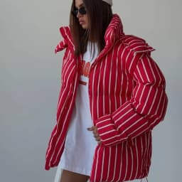 Elegant Printed Cotton Jacket Trouser Women's Set Hooded Thicken Zipper Coat Straight Pants Loose Lady 2026 Winter Autumn Suit