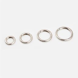 2Pcs Silver Metal Spring O-Ring Buckles Clips Carabiner Purses Handbags Buckles Round Push Snap Hooks DIY Accessories