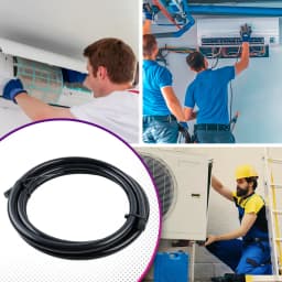 Air Conditioning Pipe Bend Protector 4M PE Plastic Copper Pipe Protector, Anti-Deformation Tools Bend Protection Strip
