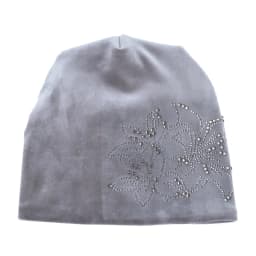Women's Winter Double-Layer Flannel Knitted Beanie And Scarf Set Diamond Daffodil Pattern Hat Warm Windproof Cold Weather Bonnet
