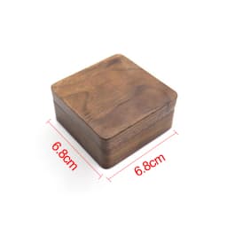 Black Walnut Small Jewelry Gift Packaging Storage Box Window Jewelry Box Fashion Pendant Necklace organizador de joyas