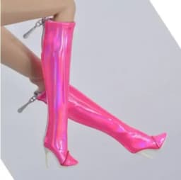 Doll toy Long shoes high quality fit for your FR2 FR6.0 Nuface boots Mirror matte true zipper F6