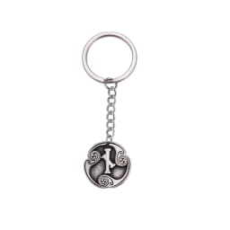 EUEAVAN Retro Mysterious 24 Runes Keychain Norse Viking Jewelry Courage Charm Letter Amulet Keyring for Women Men Accessories