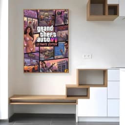 Hot Game G-Gta 6 Poster Paper Print Home Living Room Bedroom Entrance Bar Cafe Art Painting Decoration