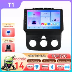 Hizpo 8Core 2Din Android 14 Car Radio For Dodge Ram 1500 2500 3500 2013-2018 AI Car Multimedia GPS 4G Carplay By Snapdragon 6115