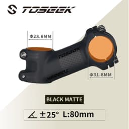 Toseek Stem MTB Carbon + Aluminum Mtb Handlebar Stem Bike Power 31 8mm Bicycle Handlebar Table 10 17 25 35 Degree Stem Bike Part