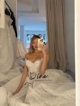 Oine Exquisite 2026 New A-Line Wedding Dresses Pleat Pearls Lace Bridal Gowns Customized Sweep Train Lace-up Vestidos De Novia