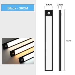 LED Night Light 20/30/40/50CM Motion Sensor Wireless USB Cabinet Night Light Wardrobe Lamp For Kitchen Cabinet Bedroom Wardrobe