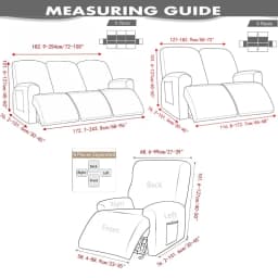 1/2/3 Seater Soft Recliner Sofa Cover Solid Color Simple Single Sofa Slipcover Relax Couch Armchair Protector Case Removable