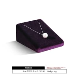 Yinbeini Velvet Pendant Necklace Display Stand Earring Stud Jewelry Display Prop Holder for Retail Showcase TB030