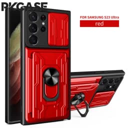 PKCASE Card Slot Back Case For Samsung S26 S25 S24 S23 FE Ultra Plus Note 20 Ultra Cover