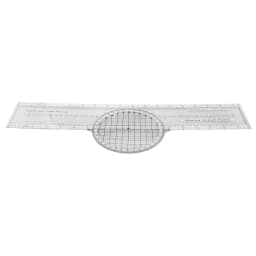 1pc Aviation Aircraft Navigation Plotter 360 Degrees Rotating Aviation Plotter Slide Ruler ABS Transparent