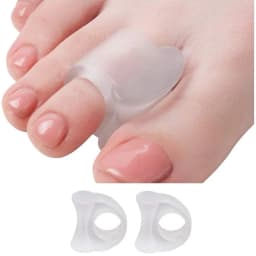 Orthotics Protector Bones Overlapping Pedicure 2pcs Toe Separator Ring Bunion Hallux Valgus Thumb Orthopedic Massage Correction