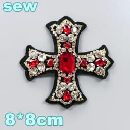 Embroidery Sequined Alphabet Pearl Letter Cross Patch,sequins Heart Beaded Eye Patches Badges Appliques for Clothing WF2210252