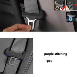 Universal Car Seat Belt Buckle Clip Protector Leather Interior Button Case Anti-Scratch Cover Safety Accessories