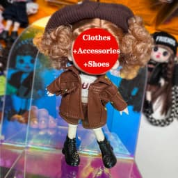 ob11 clothes obitsu 11 clothing Doll Mini Cute Dress Suit Set BJD Clothes for 1/12 Dolls Kids Handmade DIY Gift Toy Accessories