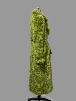 Nerazzurri 2026 New Collection Warm Oversized Leopard Print Faux Fur Coat Women Winter Luxury Brands Designer Clothing Woman