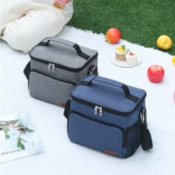 Thermal Shoulder Lunch Bag Waterproof Thick Cooler Handbag Large Insulated Food Grade PEVA Family School Picnic Refrigerator Box