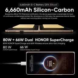 Global Version HONOR Magic V6 5G NFC Smartphone Snapdragon 8 Elite Gen 5 7.95" 120Hz Display 50MP OIS Camera 80W SuperCharge