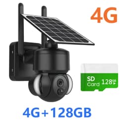 SHIWOJIA Outdoor Camera 4G / Wifi Solar Powered 7500mAh Battery with 5W Solar Panels 4MP Color Night Vision Wireless Garden CCTV