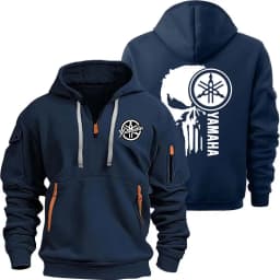 2026 New Yamaha Logo Motorcycle Racing Team Men Half Zipper Hoodie Spring Male Sweatshirt Fashion Sports Men's Pullover Clothes