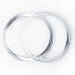 2/4Pcs Deepeel 10cm Acrylic Circular Handle for Bag Transparent Plastic Handbag Decorative Handles Resin Ring DIY Luggage Parts