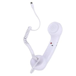【New】Retro Phone Handset Type C Wired Telephone Handset Handheld Receiver with Mic and Speaker for Conference Call