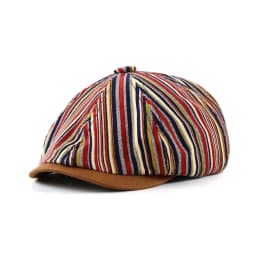 2026 New Striped Newsboy Cap For Men Soft Cotton Octagonal Hat Fashion Autumn Hats Women Bone Boinas Gatsby Caps Street Male Hat