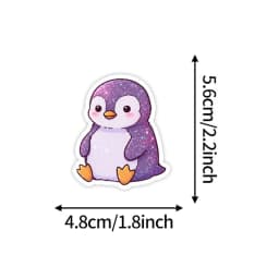 50PCS Cute Style Shiny Animals Graffiti Stickers DIY Decoration Notebook Phone Guitar Skateboard Kawaii Decals Kids Toys Gift