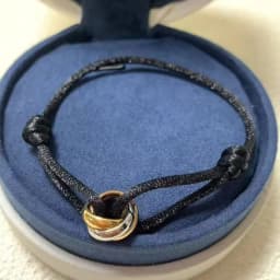 925 Silver Three Ring Tricolor Cross Couple Bracelet. A Holiday Gift with Adjustable Colors and Sizes. Never Fade. Non Allergic